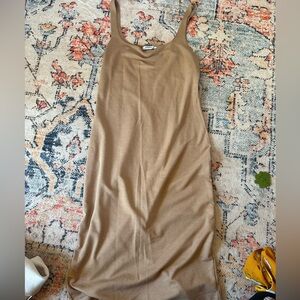Zara Trafaluc tan dress S/S18
